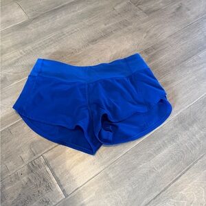 Lululemon royal blue speed up 2.5” shorts